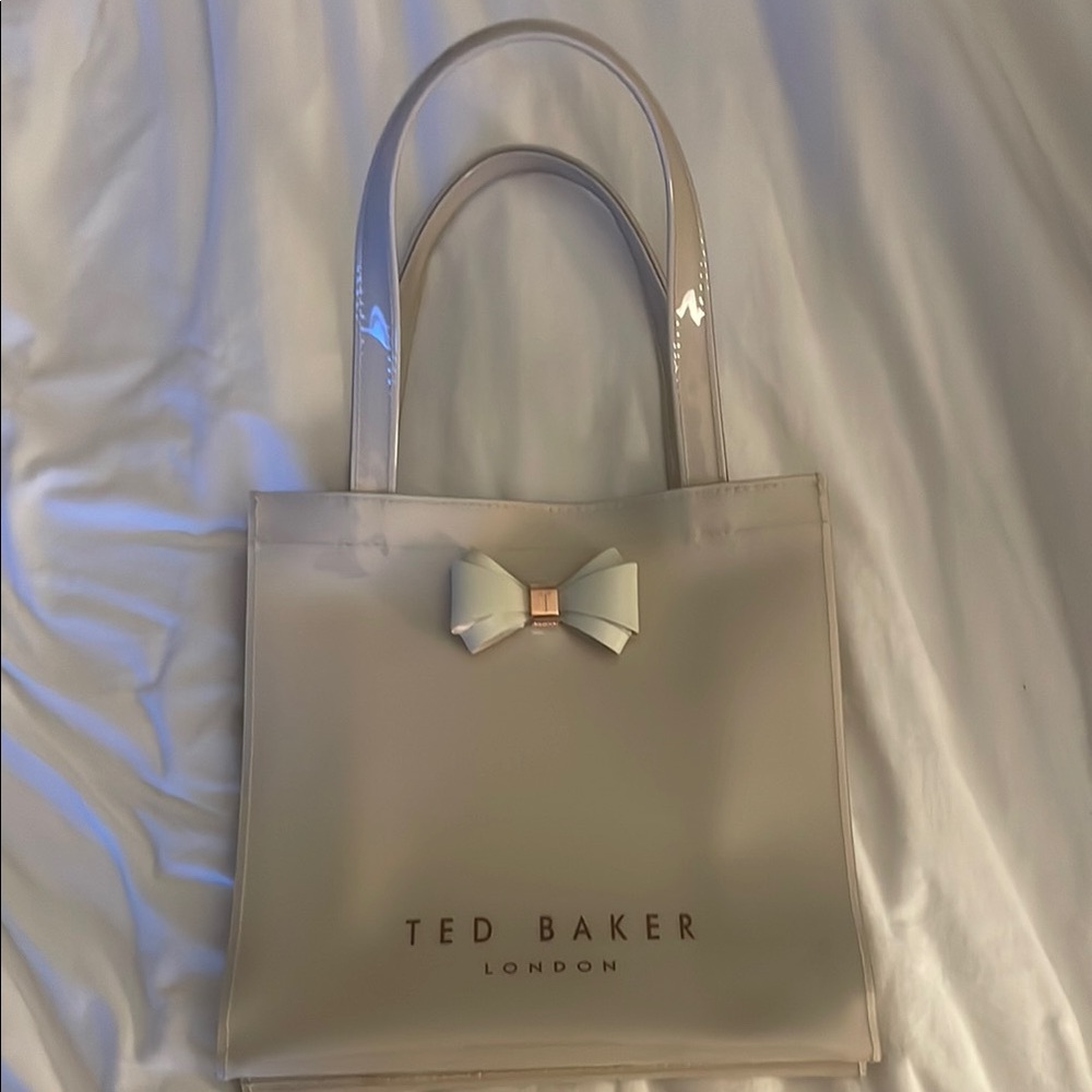 Ted Baker London Cream Shoulder Bag with Bow Detail